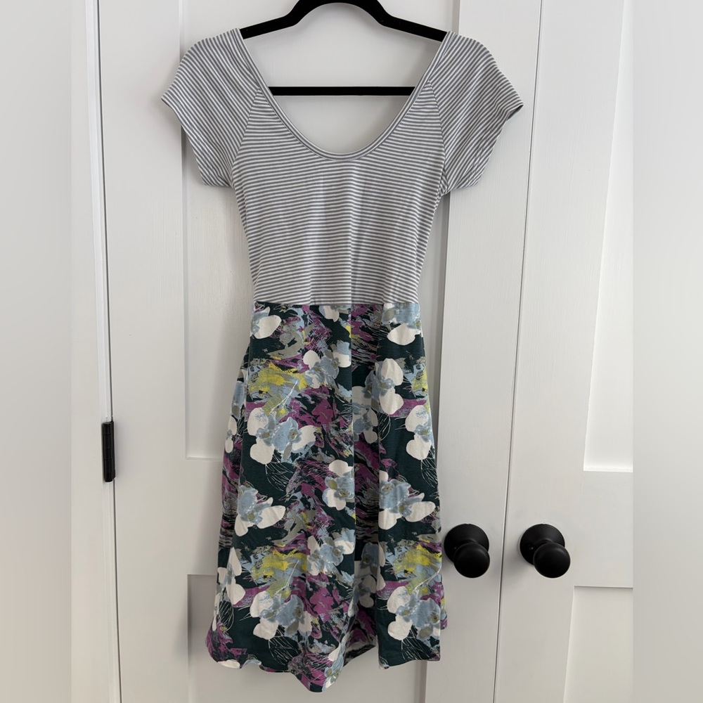 Pact Women’s Like-New Dress Two Pattern Back Cutout Size Sm